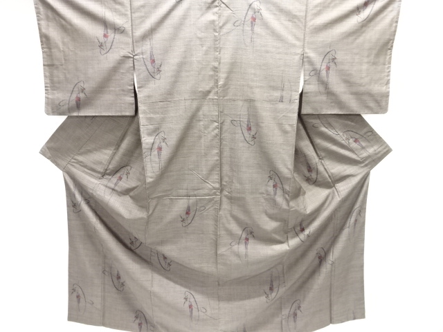 JAPANESE KIMONO / SILK / DORO OSHIMA TSUMUGI / WOVEN FLOAT